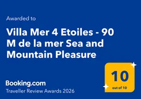 Traveller Review Awards 2026. Notre maison de vacances a obtenu cette récompense pour notre excellence en matière d’hospitalité.